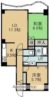 マンションリヴァージュ【5階】の間取り